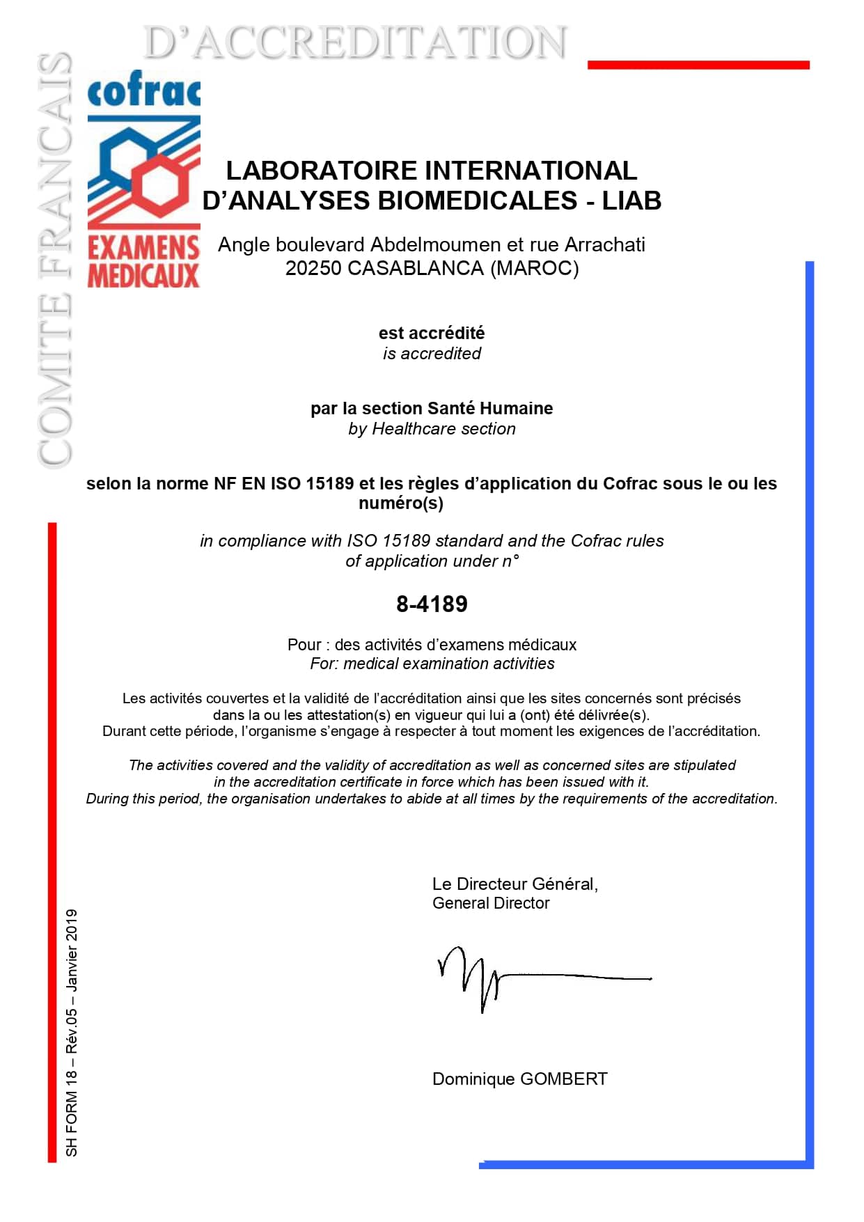 laboratoire accrédité | LIAB